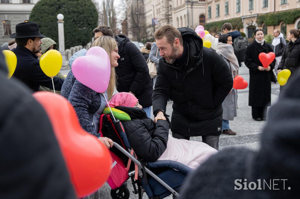 redke bolezni, pohod po Ljubljani