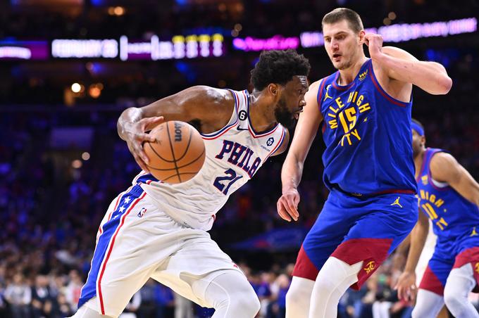 Joel Embiid ostaja v vodstvu, Nikola Jokić pa na drugem mestu. | Foto: Guliverimage