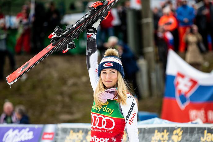 Mikaela Shiffrin | Mikaela Shiffrin je po veleslalomu v Mariboru dobila še slalom. | Foto Matic Ritonja/Sportida