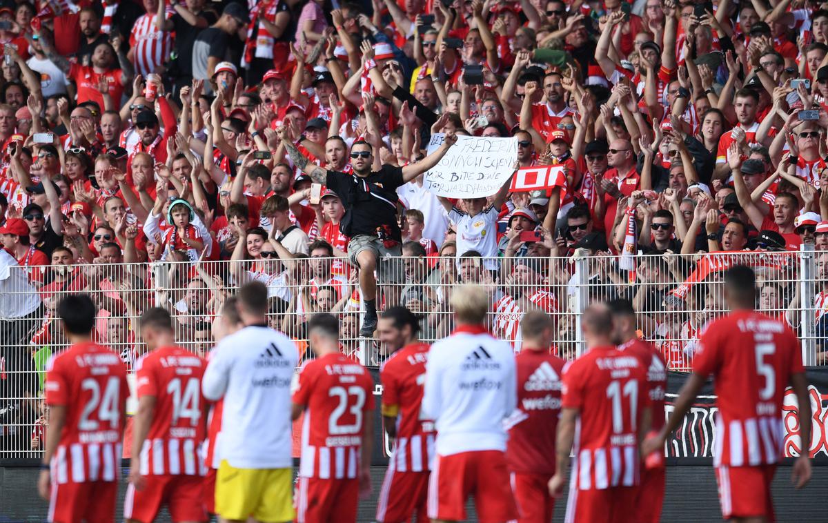 Union Berlin | Union Berlin je v 5. krogu doma remiziral proti Bayernu, že peti zadetek v tej sezoni pa je dosegel Sheraldo Becker. | Foto Reuters