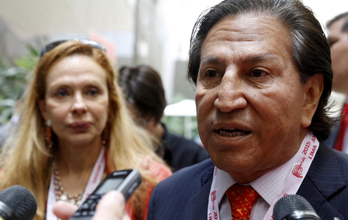 Alejandro Toledo | Če bo obsojen, mu grozi 20 let zapora. Toledo očitke zavrača in trdi, da je žrtev političnega preganjanja. | Foto Reuters