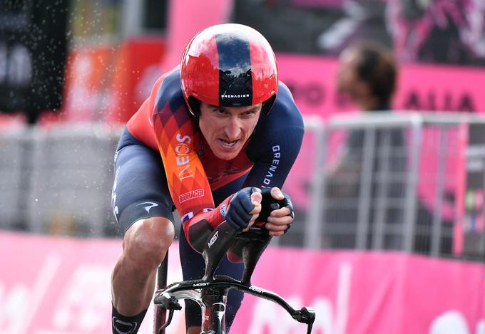 Geraint Thomas je zdaj drugi v skupnem seštevku Gira. | Foto: Reuters