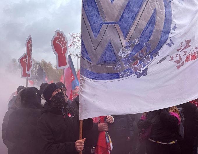 Volkswagen protest stavka | Foto: Reuters