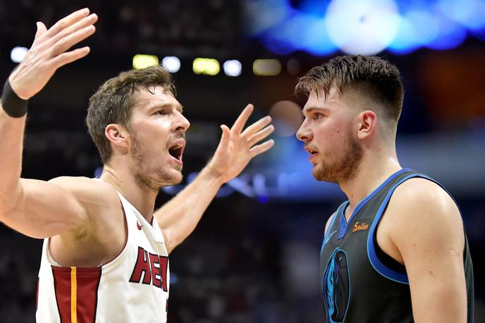 Goran Dragić. Luka Dončić. | Goranu Dragiću in Luki Dončiću se nasmiha nastop v končnici lige NBA. | Foto Getty Images