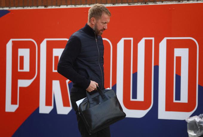 Graham Potter je zapustil klop Chelseaja pred tekmo z Liverpoolom. | Foto: Reuters