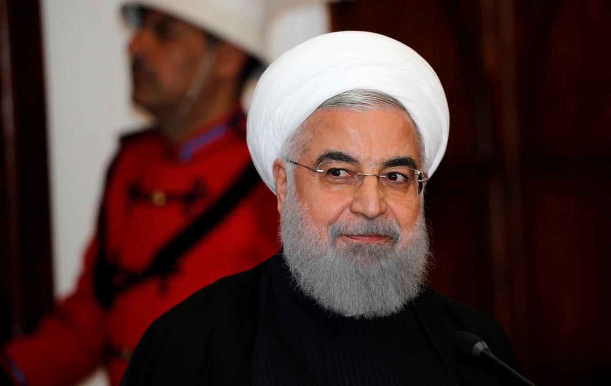 hassan rohani | Iranski predsednik Hasan Rohani je z namenom pomiritve napetosti pozval ZDA, naj se vrnejo k mednarodnemu jedrskemu sporazumu iz leta 2015. | Foto Reuters