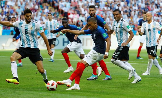 Kylian Mbappe je paral živce Argentincem. | Foto: Reuters