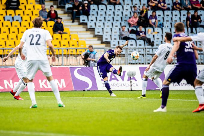 Dino Hotić je v prvem polčasu dosegel evrogol. | Foto: Grega Valančič/Sportida