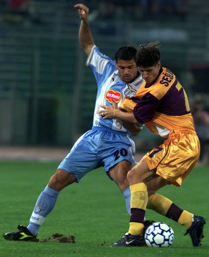 V ligi prvakov se je v dresu Maribora pomeril tudi z Dejanom Stankovićem (Lazio).  | Foto: Reuters