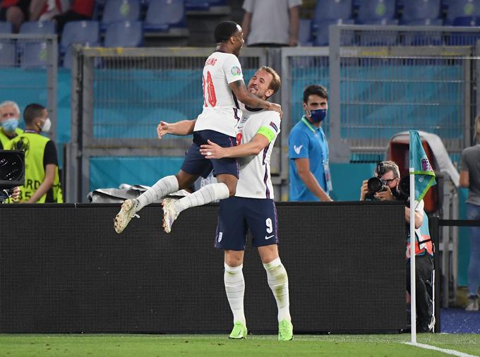 Raheem Sterling in Harry Kane sta na Euru zabila vsak po trikrat. | Foto: Guliverimage/Vladimir Fedorenko