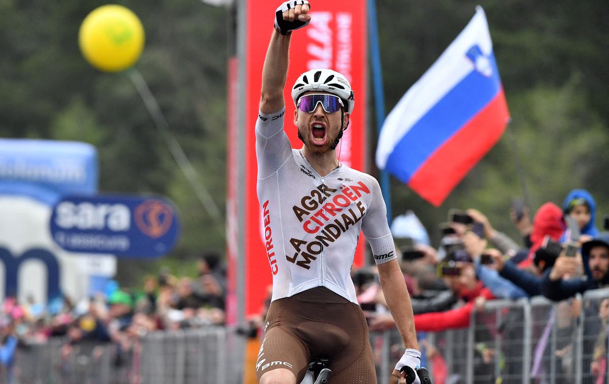 Aurelien Paret-Peintre | Aurelien Paret-Peintre je zmagovalec četrte etape letošnjega Gira. | Foto Reuters