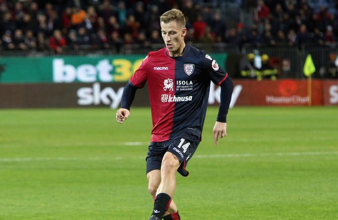 Valter Birsa je s Cagliarijem napredoval v italijanskem pokalu v 4. krog. | Foto: Getty Images