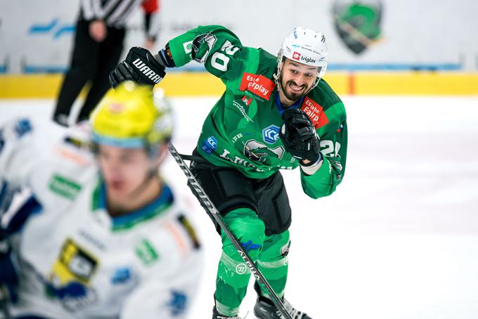 Gregor Koblar je zadel za 1:0. | Foto: Domen Jančič/HK SŽ Olimpija