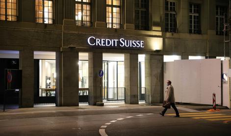 Švica ukinja nagrade vodilnim v Credit Suisse