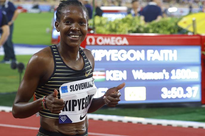 Faith Kipyegon | Faith Kipyegon se je povsem približala svetovnemu rekordu. | Foto Reuters