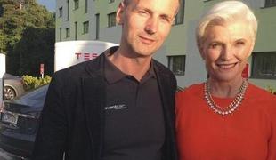 Ljubljano je obiskala Maye Musk, mama predsednika Tesle Motors