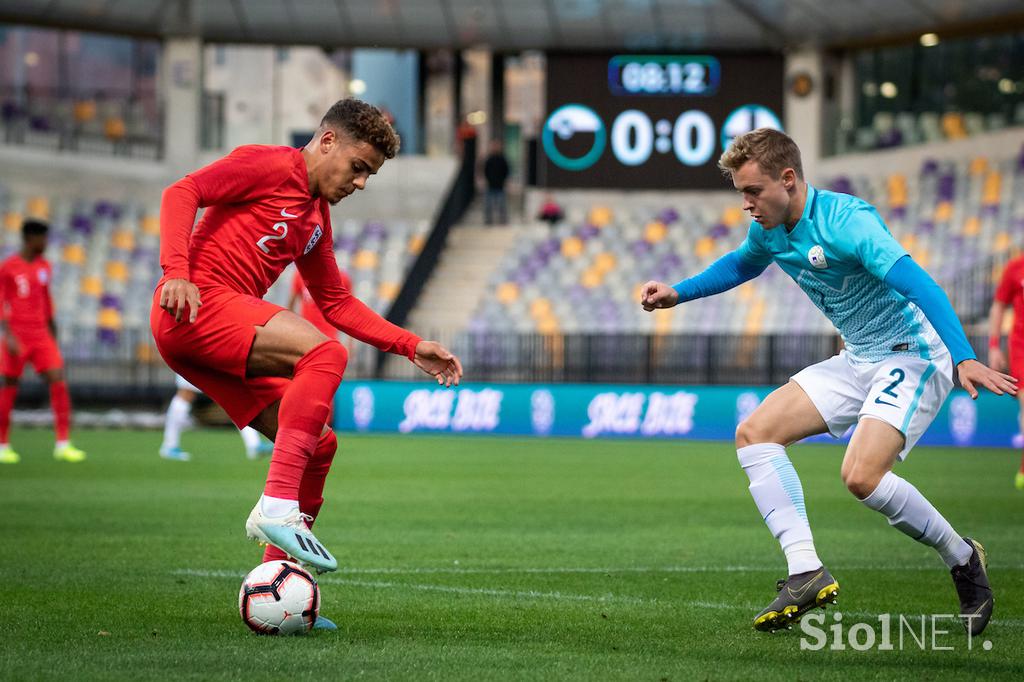 Slovenija : Anglija, slovenska nogometna reprezentanca u21