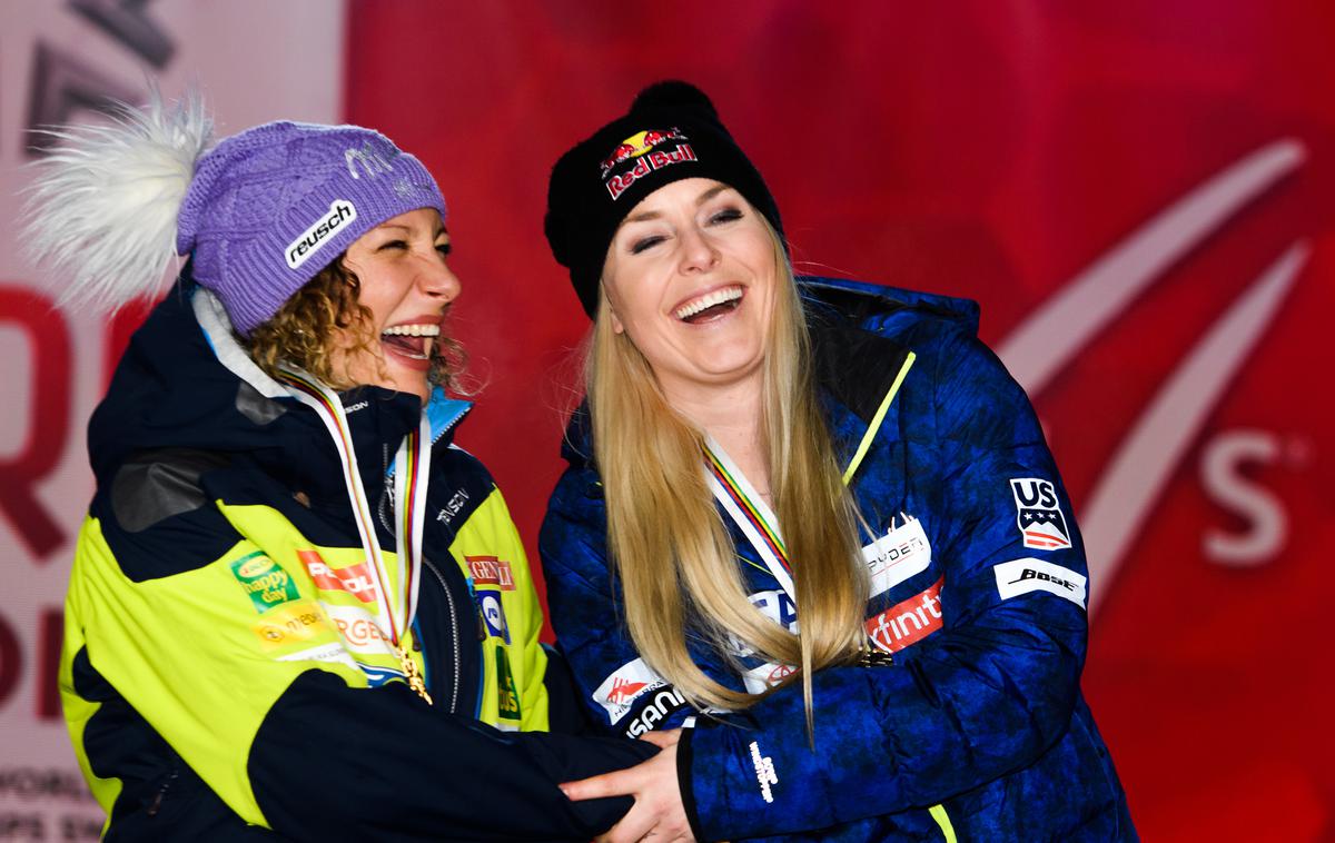 Ilka Štuhec medalja Aare 2019 | Ilka Štuhec in Lindsey Vonn: osrednji junakinji nedeljskega dela SP 2019 | Foto Reuters