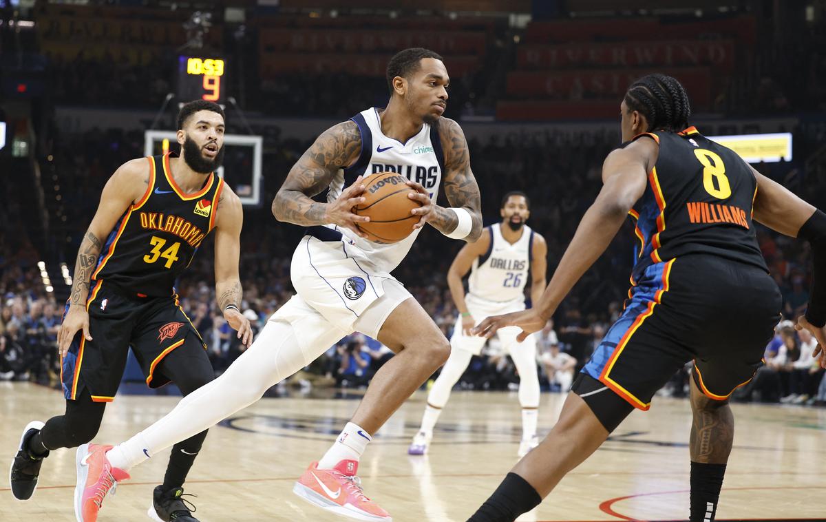 Dallas Mavericks  P.J. Washington |  P. J. Washington je bil s 27 točkami in 17 skoki najboljši igralec tekme v Oklahomi. | Foto Reuters