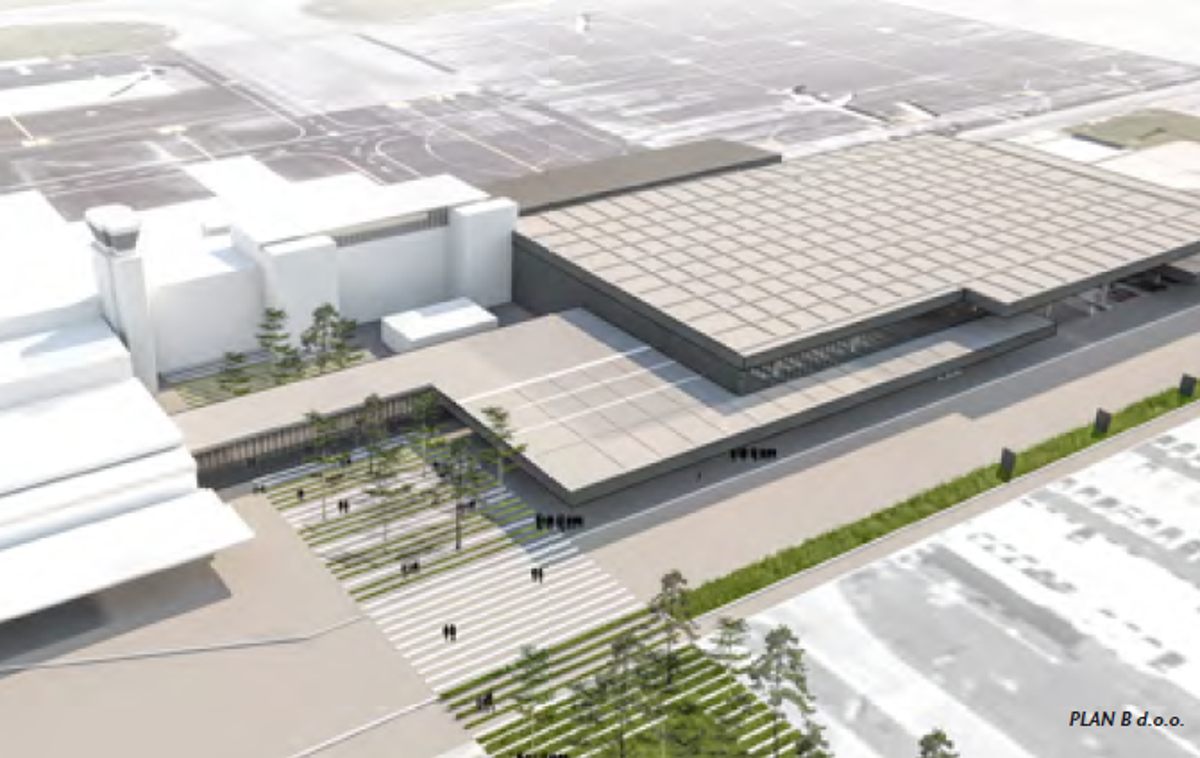 letališče Brnik terminal | Nov terminal na brniškem letališču bodo predvidoma odprli leta 2020. | Foto Fraport