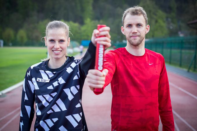 Horvatova je z rojakom Žanom Rudolfom lani na svetovnem prvenstvu štafet v mešanem teku 2x2x400 osvojila 3. mesto.  | Foto: Peter Kastelic/AZS