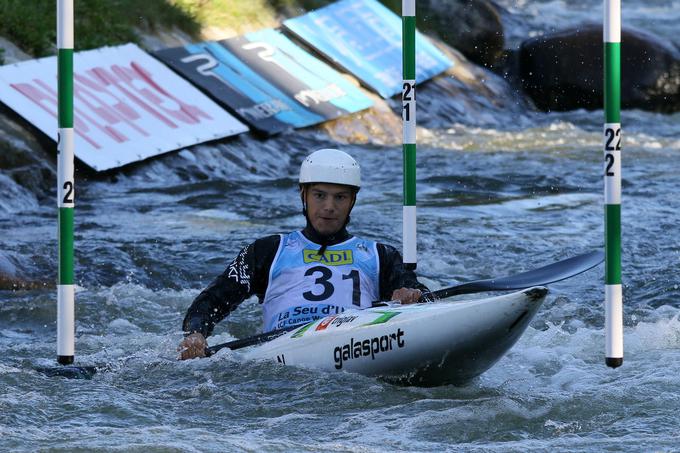 Niko Testen je bil z 21. mestom najboljši slovenski kajakaš, | Foto: Nina Jelenc