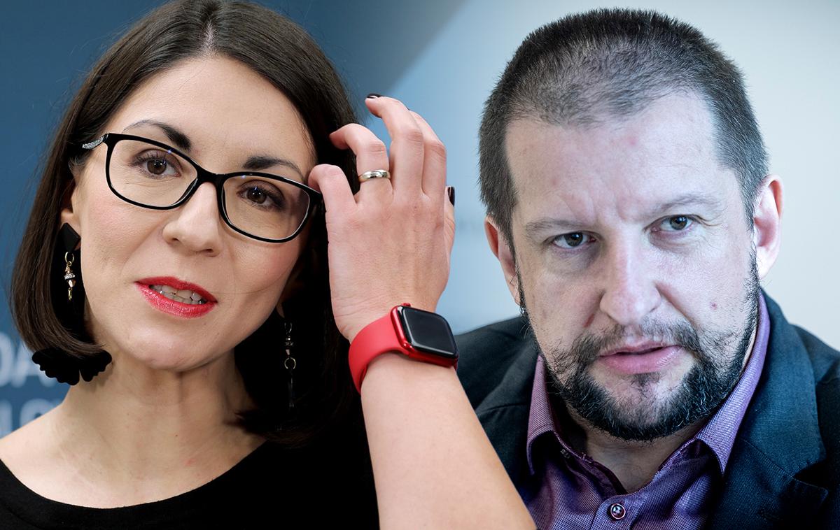 kolaž Stojmenova Duh in Uroš Svete | Ministrica za digitalno preobrazbo Emilija Stojmenova Duh in direktor Urada Vlade Republike Slovenije za informacijsko varnost (URSIV) Uroš Svete. | Foto STA