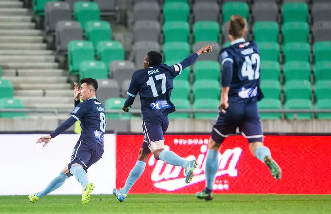 Takole se je Rifet Kapić veselil zadetka za vodstvo Gorice z 1:0 na začetku drugega polčasa. | Foto: Vid Ponikvar