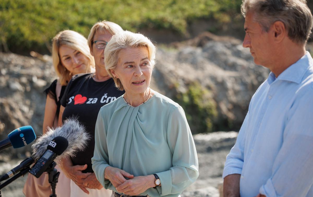 Ursula von der Leyen, Robert Golob, Črna na Koroškem | Veselovo izjavo imajo, DZ pa še čaka na pismo predsednice Evropske komisije.  | Foto STA