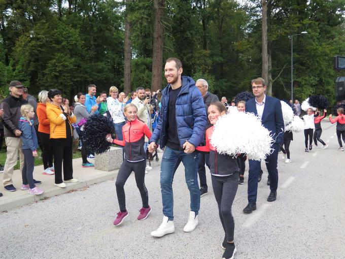 sprejem Tine Urnaut Klemen Čebulj | Foto: Vesna Pušnik Brezovnik/STA