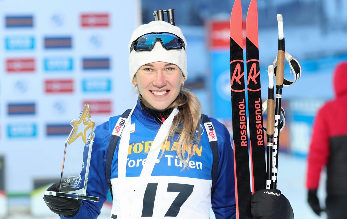 Hana Sola | Hana Sola se je veselila zmage na sprintu v Hochfilznu, svoje prve v svetovnem pokalu. | Foto Guliverimage