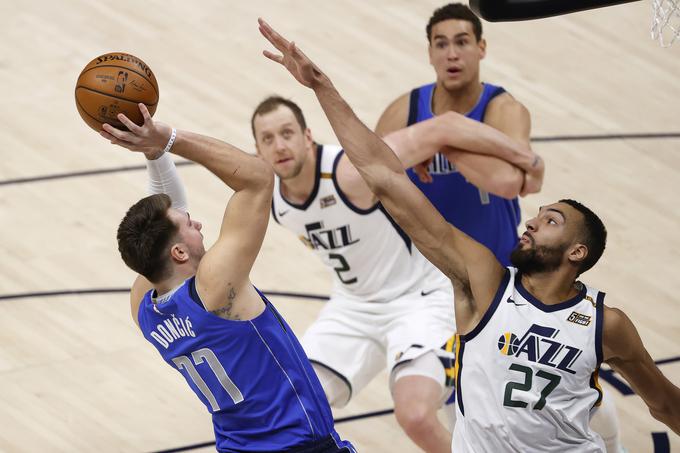 Rudy Gobert je z dobrim pokrivanjem rakete sejal paniko v vrste Dallasa. | Foto: Guliverimage/Vladimir Fedorenko