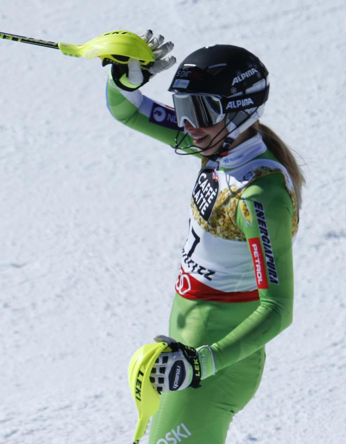 23-letna Slovenka je bila zadovoljna. | Foto: Reuters