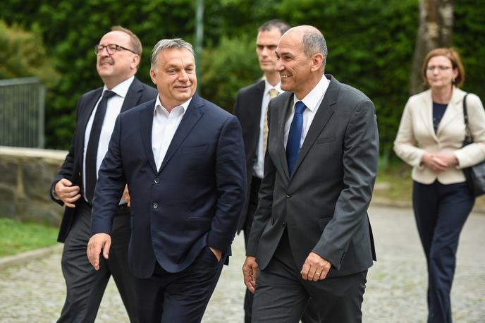 Viktor Orban Janez Janša | Foto STA