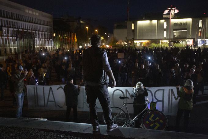 Protest kolesarjev 1. oktober 2021. | Foto: Bojan Puhek