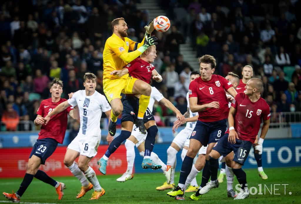 Slovenija Norveška liga narodov Oblak