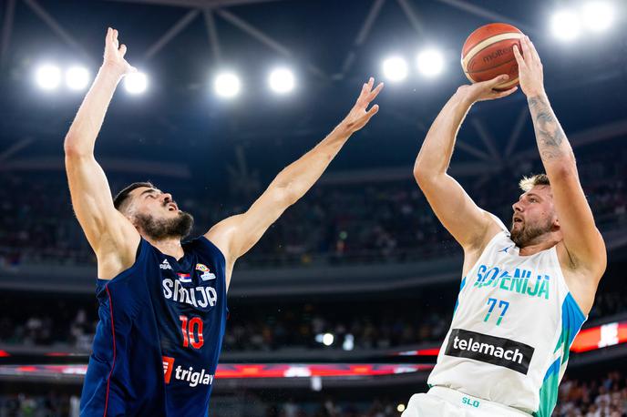 Slovenija Srbija prijateljska tekma Luka Dončić | Luka Dončić je bil s 34 točkami najboljši strelec srečanja. | Foto Matic Klanšek Velej/Sportida