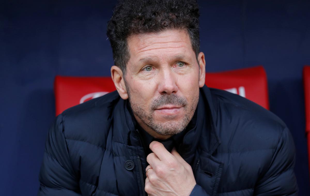 Diego Simeone | Diego Simeone želi še naprej sodelovati z Janom Oblakom, saj ga ima za enega najpomembnejših igralcev Atletica. | Foto Reuters