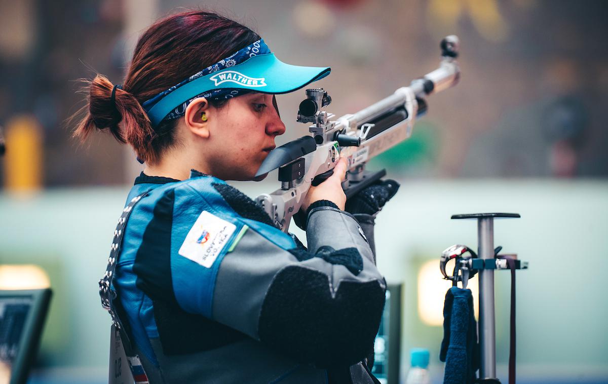 Urška Kuharič | Urška Kuharič je osvojila 13. mesto v disciplini malokalibrska puška trojni položaj 50 metrov.  | Foto Blaž Weindorfer/Sportida