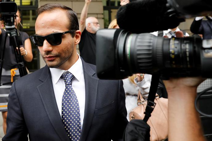 George Papadopoulos | Njegova celotna kazen znaša 14 dni zapora, 9500 dolarjev kazni, eno leto pogojno in 200 ur družbenokoristnega dela. | Foto Reuters