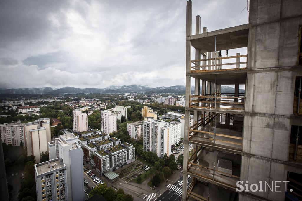 Ogled in predstavitev najvišje stanovanjske stolpnice v Sloveniji. Spektra celovški dvori aleja ljubljanski grad stanovanje stanovanja šiška