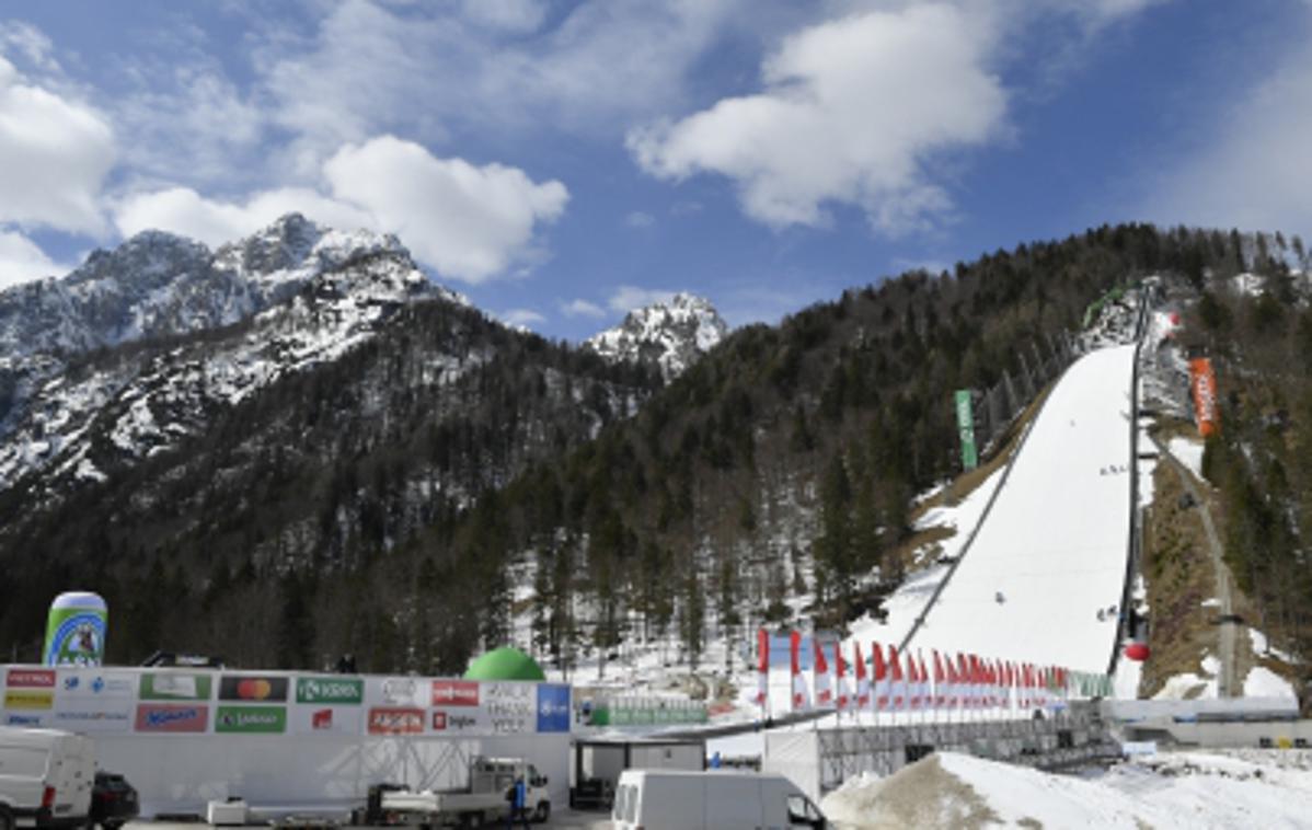 Planica preizkus letalnice 2021 | V Planici so popoldan opravili prve polete. | Foto Bobo