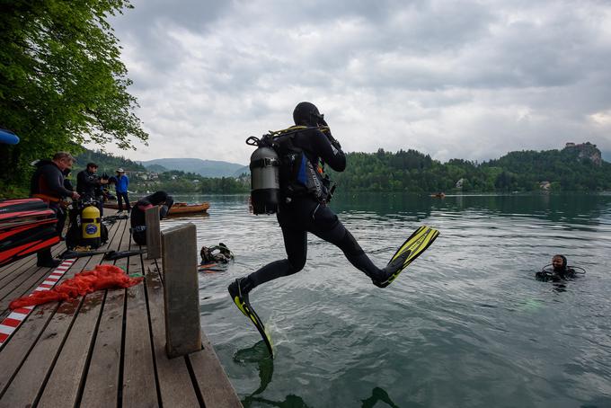 Bled, čistilna akcija, blejsko jezero, potapljači | Foto: Spar