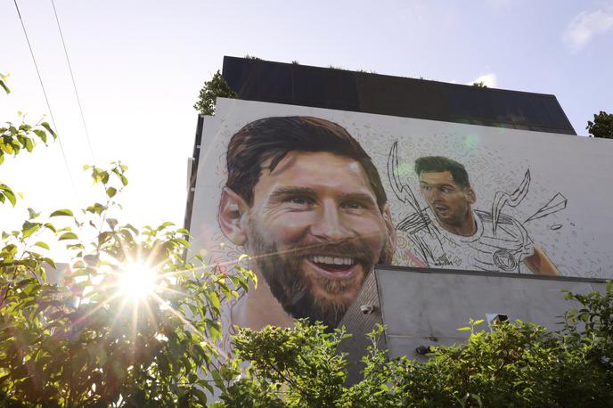 Miami Lionel Messi | V soseski Wynwood v Miamiju so narisali velik mural Lionela Messija. | Foto Reuters