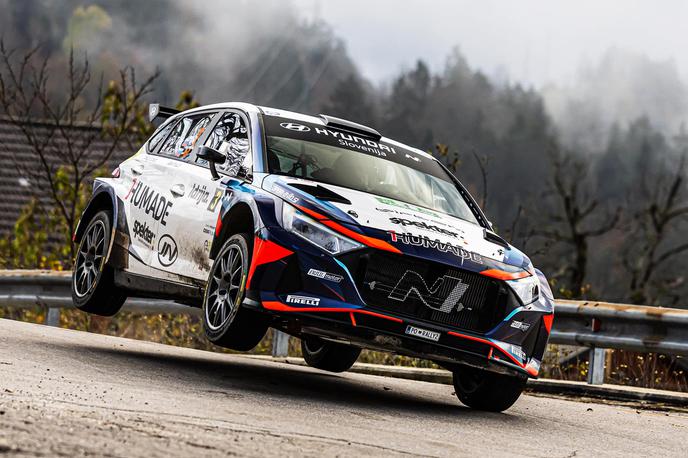 Reli Idrija | Tako sta lani v Idriji do zmage letela Rok Turk in Blanka Kacin (hyundai i20 rally2).  | Foto Uroš Modlic