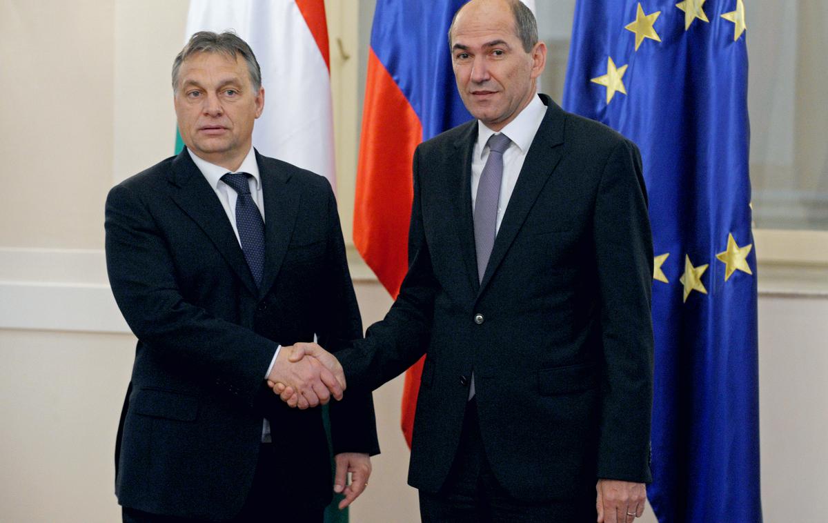 Viktor Orban, Janez Janša | Foto STA