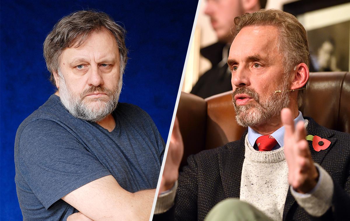 Slavoj Žižek. Jordan Peterson. | Foto Getty Images