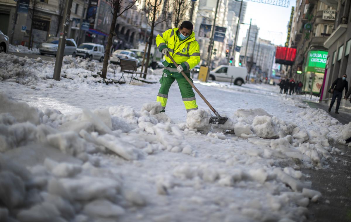 Madrid sneg | V Madridu že od petka vlada izredno stanje zaradi obilice snežnih padavin. | Foto Guliverimage/Getty Images