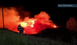 Nekaj dni pred kresovanjem so jim zakurili kres in prežagali mlaj #video