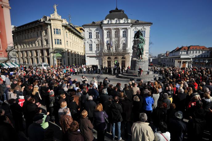 Ljubljana Prešernov dan France Prešeren | Foto STA